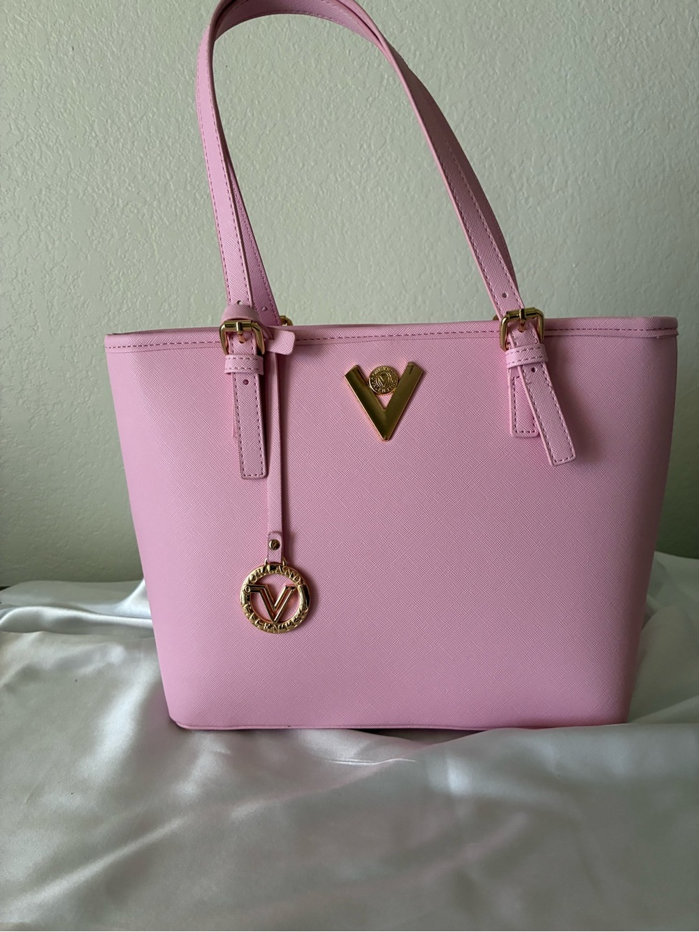 Valentino Orlandi Pink Tote Bag